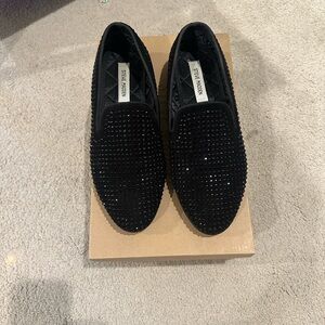 Steve Madden Black Studded Men's Loafers